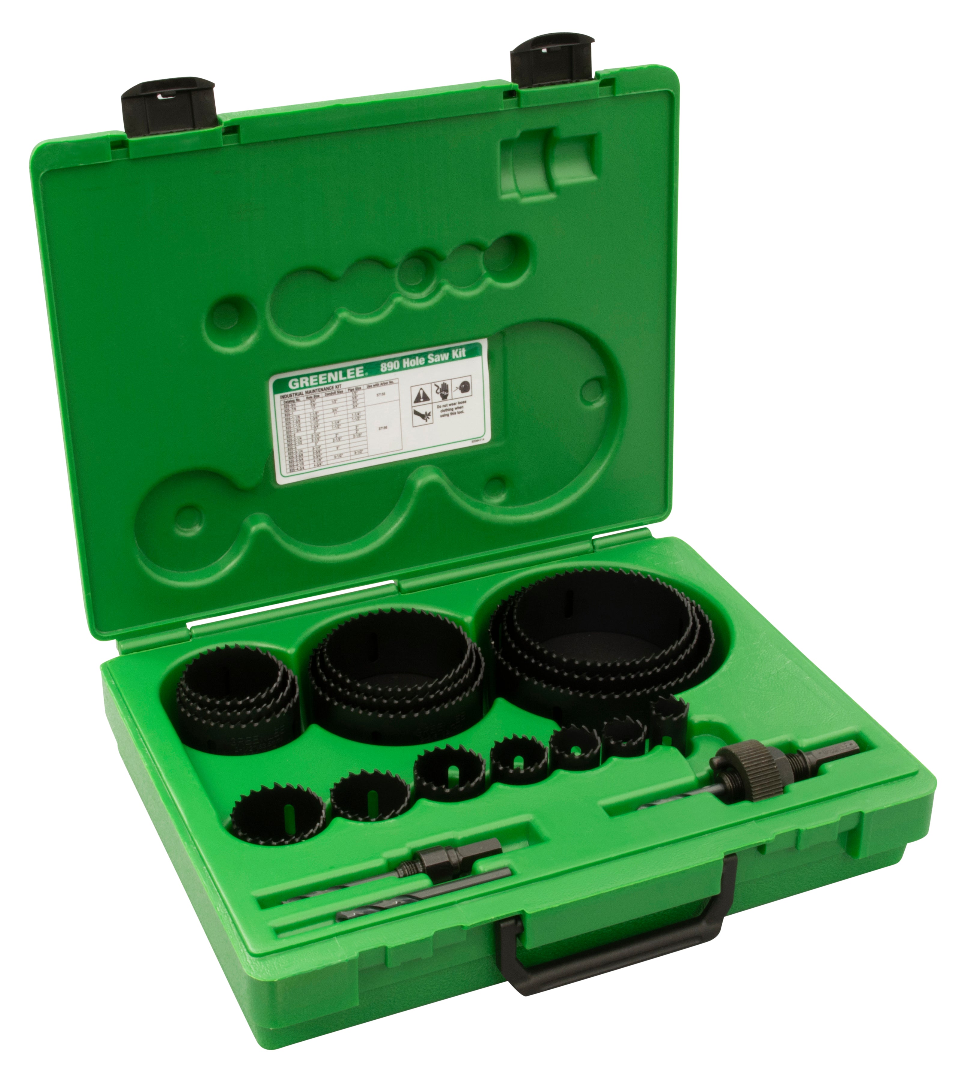 Kit de sierra de perforación para mantenimiento industrial Greenlee - Sacabocados