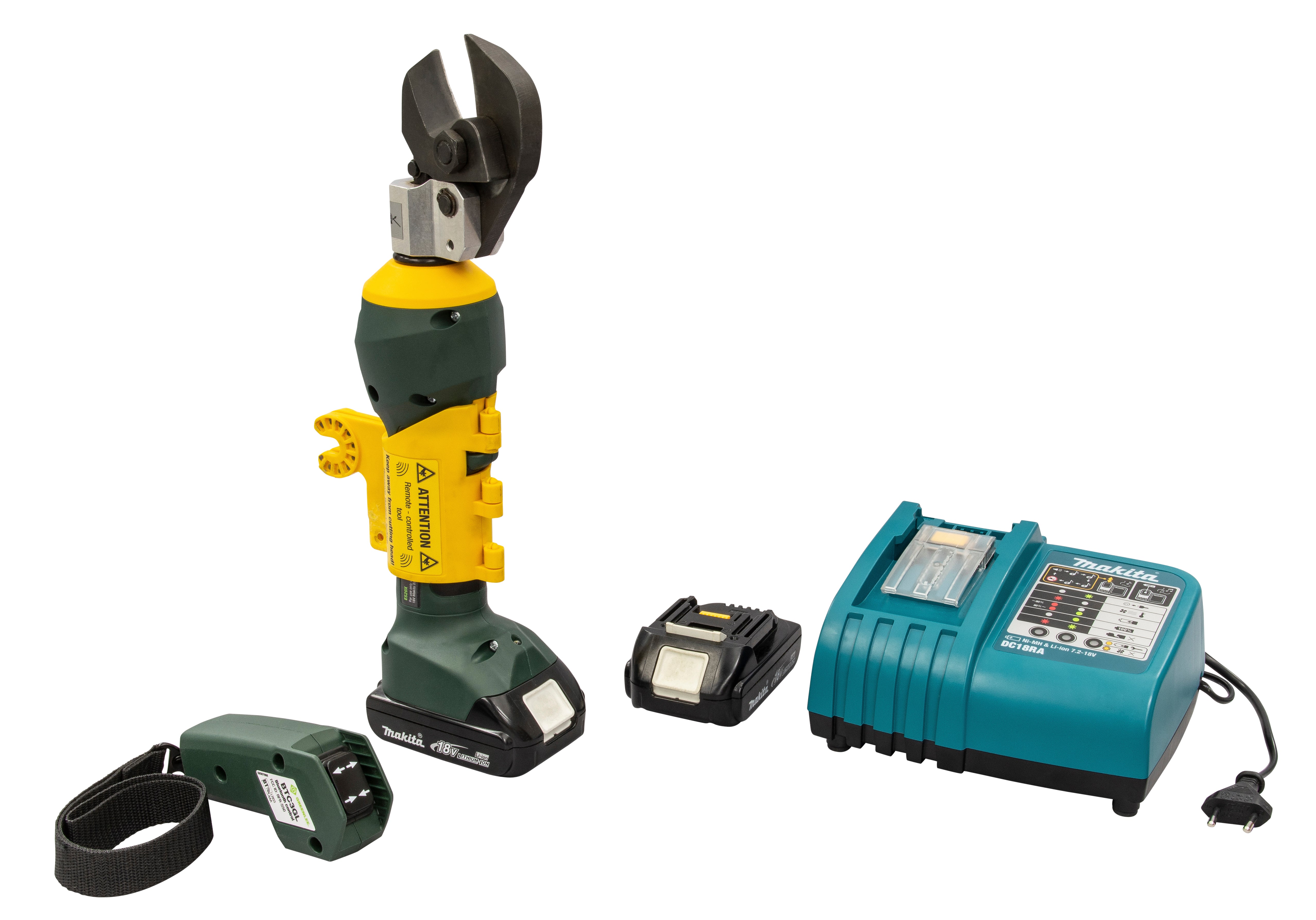 Cortador de cables remoto Gator de 20 mm con cargador de 230 V Greenlee - Terminación de Cables