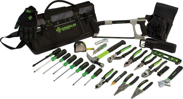 Bolso de herramientas con varios bolsillos de 20 pulg. para trabajo pesado Greenlee - Almacenamiento