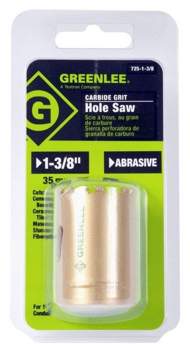 Sierra perforadora de granalla de carburo de 1-3/8 pulg. Greenlee - Sacabocados