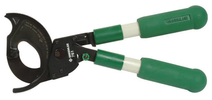 Cortador de cables de trinquete para dos manos Greenlee - Terminación de Cables