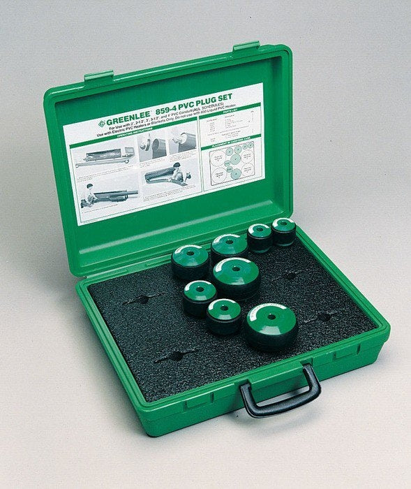 Juego de tapones de 2 a 4 pulg. para PVC (859-4) Greenlee - Curvado
