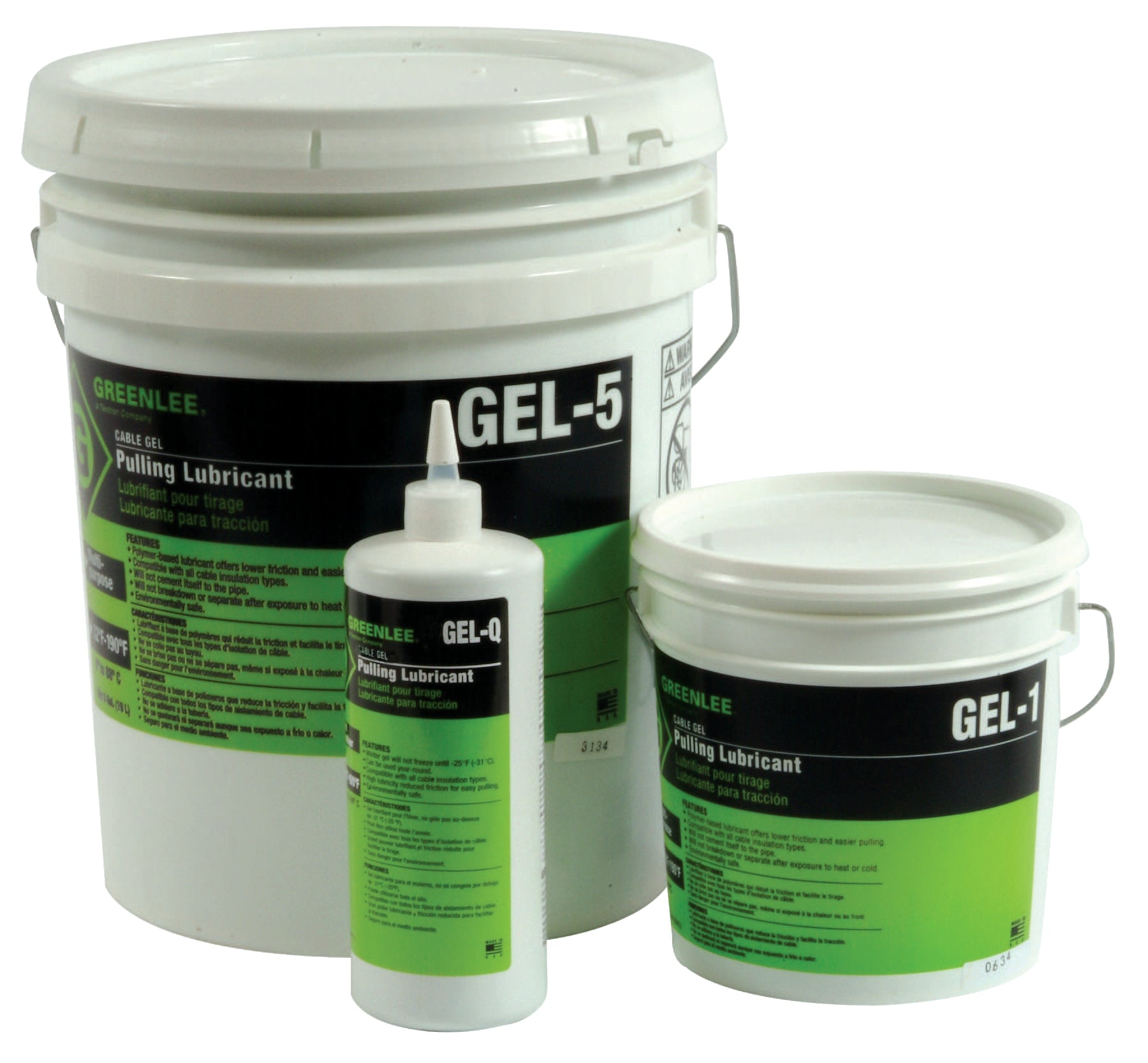 Lubricante en Gel para cables 5 galones Greenlee - Pasacables y Traccionadores