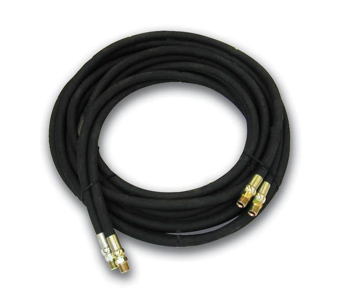 Dos mangueras trenzadas de 1/2 pulg. x 25 pies con accesorios macho NPTF Greenlee - Herramientas Manuales