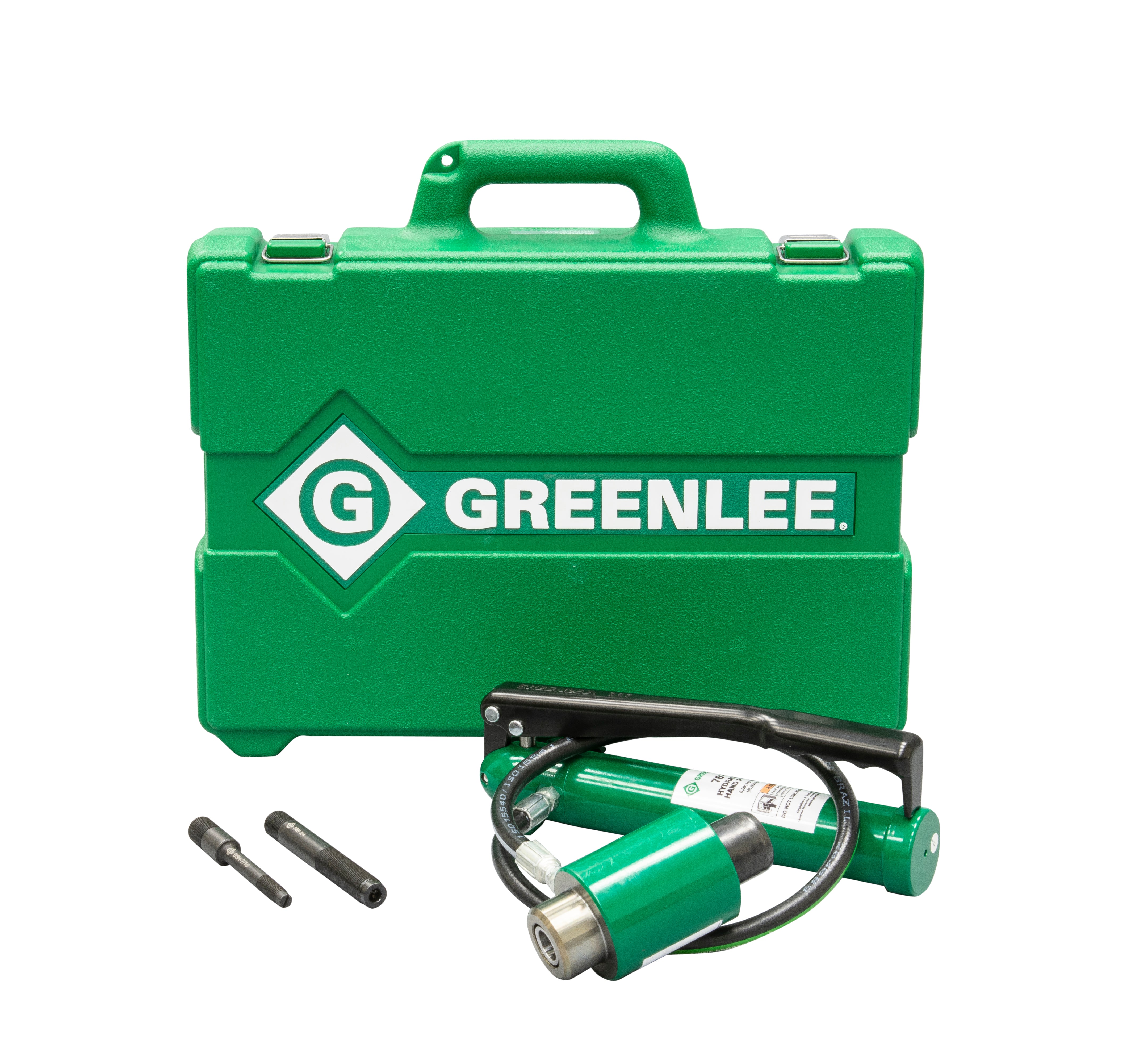 Llave de sacabocado hidráulica de 11 toneladas con bomba manual Greenlee - Sacabocados