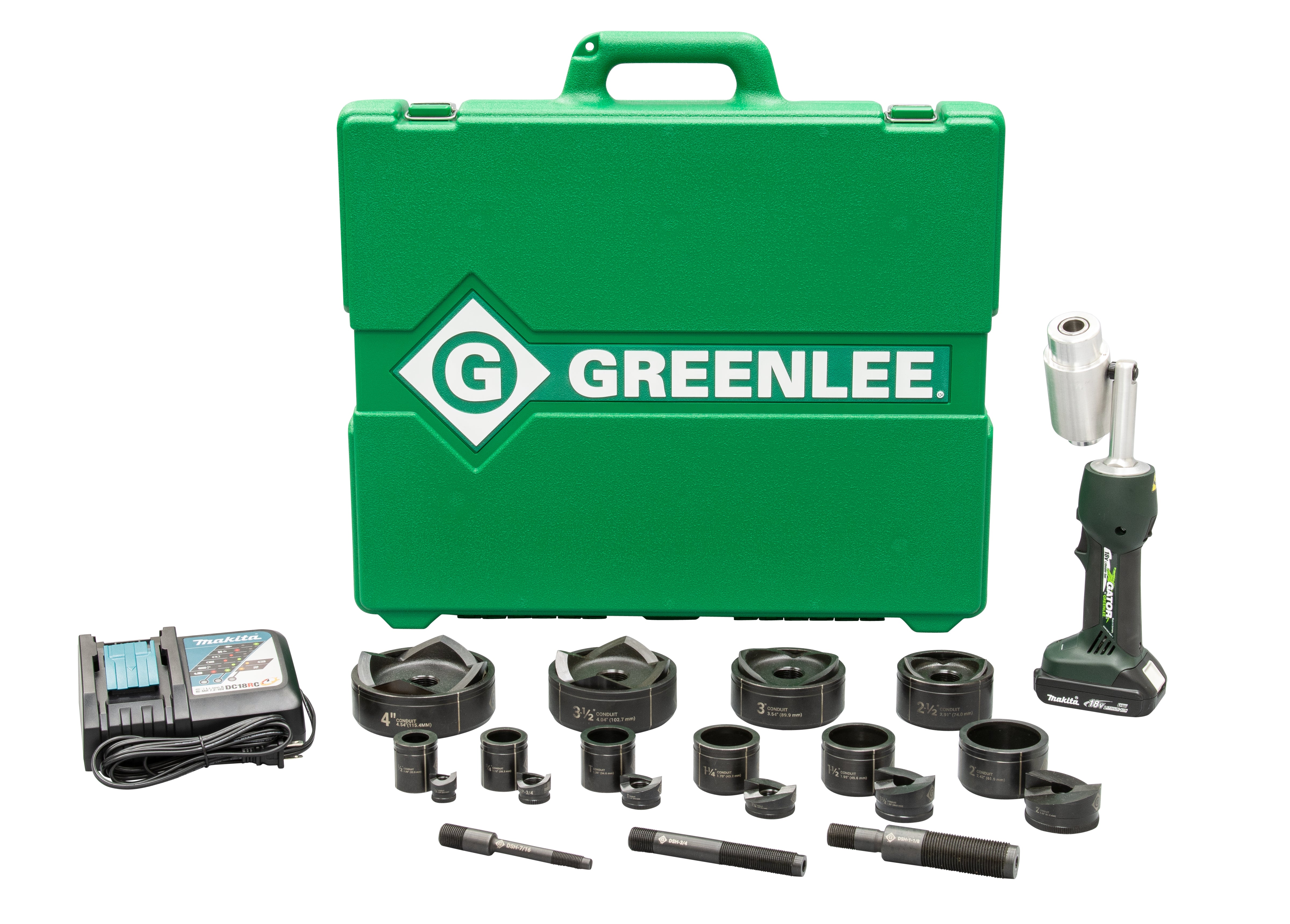 Kit de sacabocados hidráulico a batería Ls50L2 con Slug-Buster® ¬Ω-4 pulg Greenlee - Sacabocados