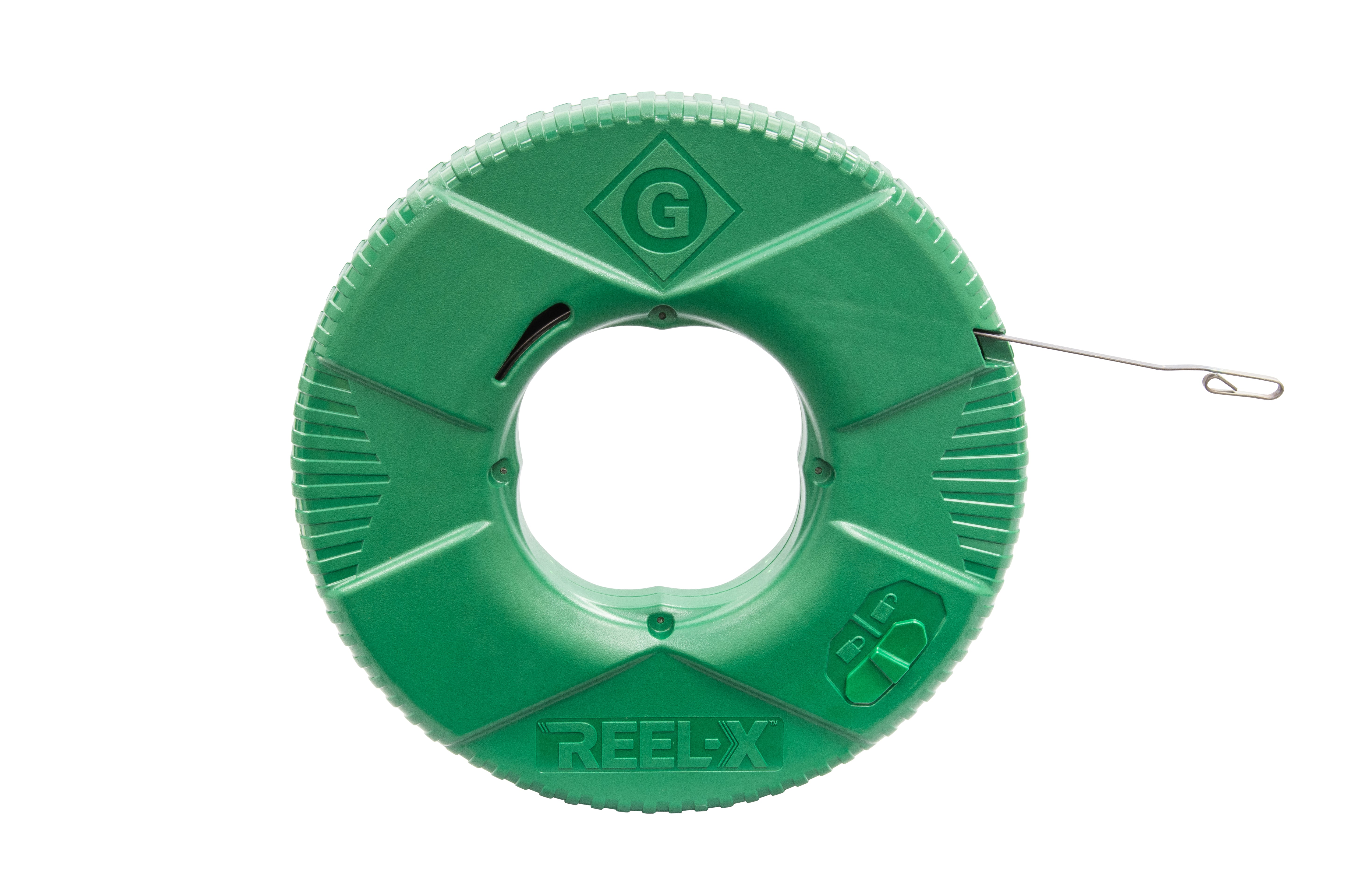 Cinta pasacable de acero de 1/4 pulg. REEL-X™ Greenlee de 100 pies Greenlee - Pasacables y Traccionadores
