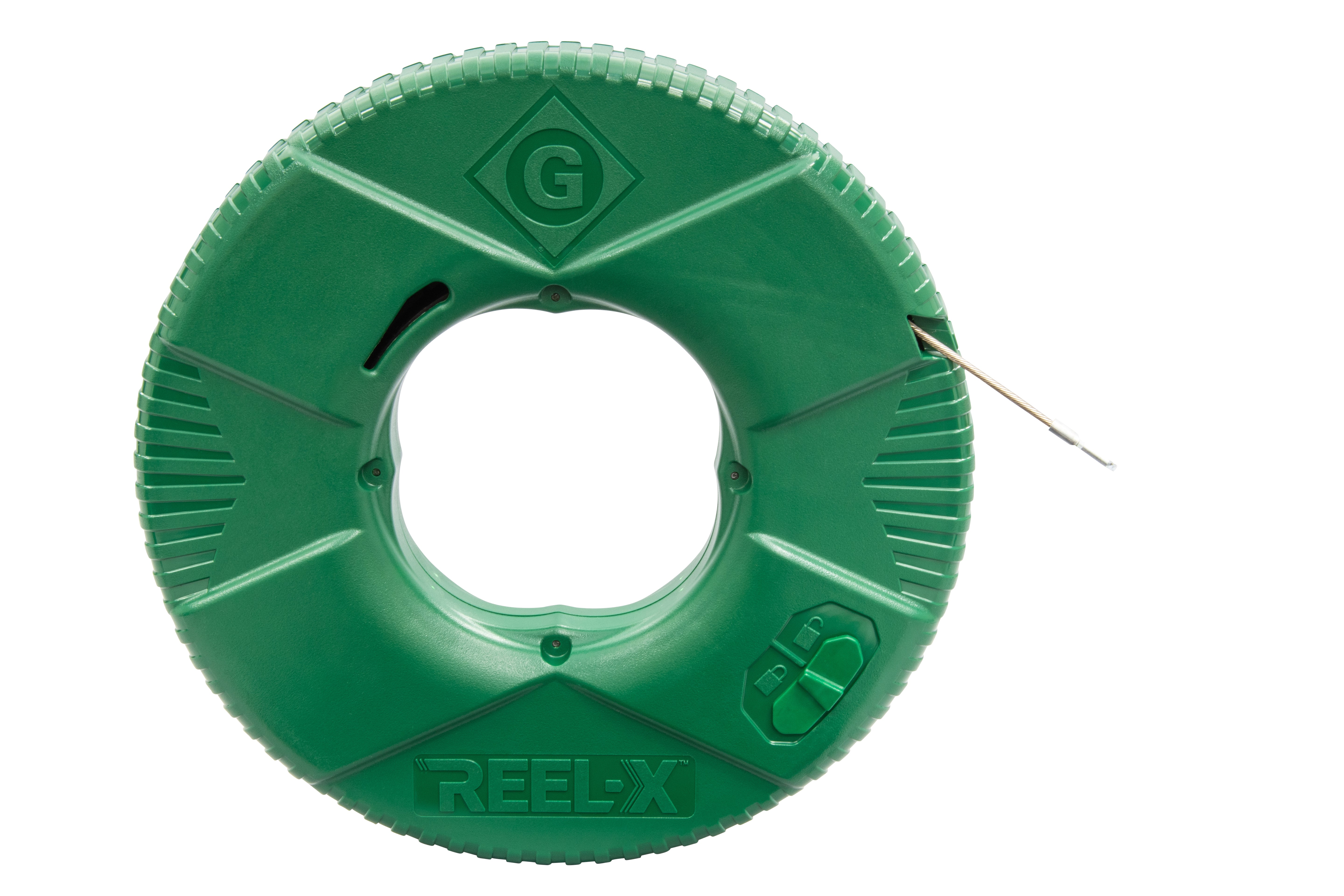 Cinta pasacable de acero inoxidable de 1/8 pulg. REEL-X™ Greenlee de 125 pies Greenlee - Pasacables y Traccionadores