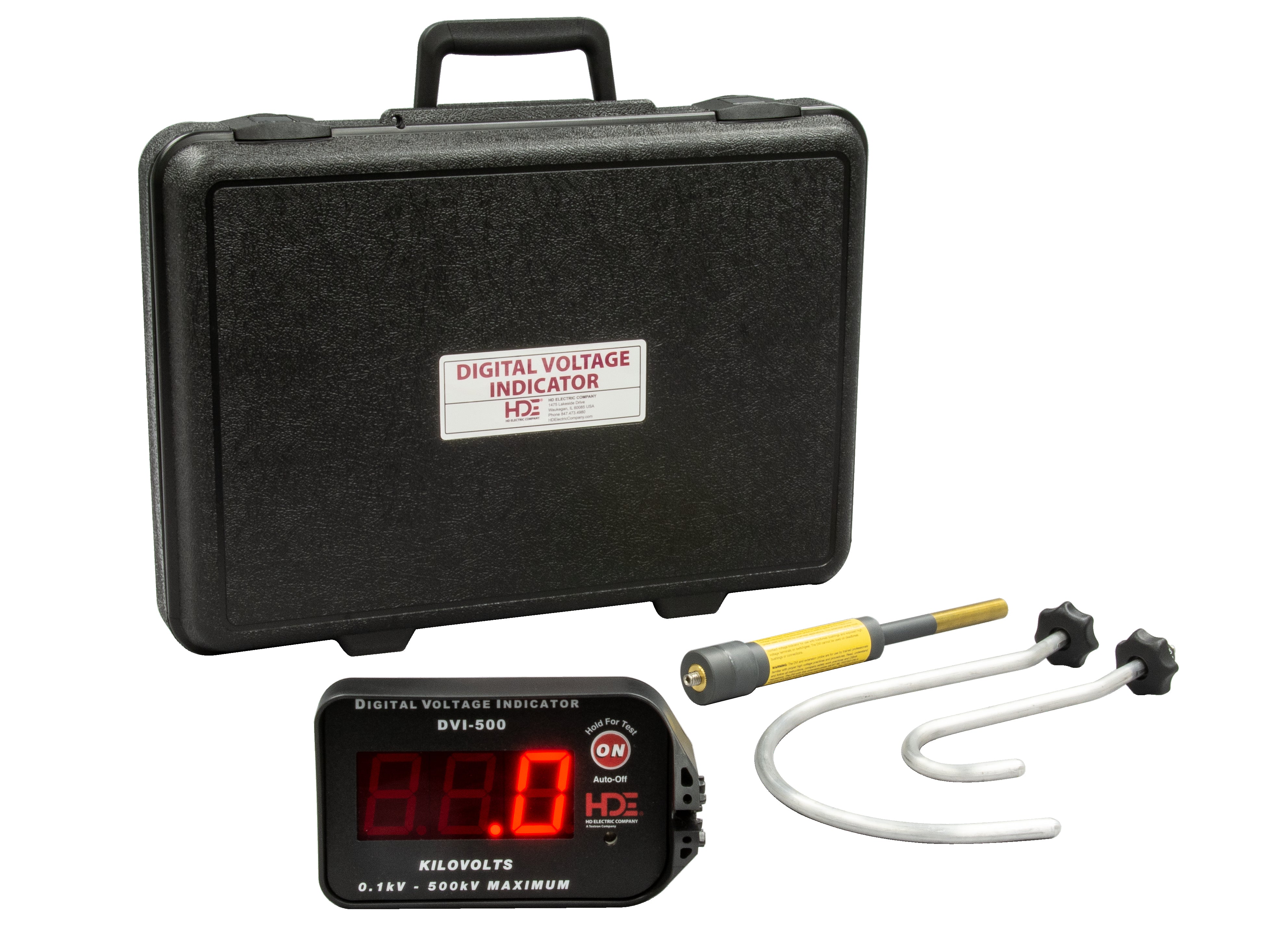 Indicador digital de voltaje de 100 kV de kit OH/UG 1 Greenlee - Prueba y Medición