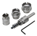 Kit de corte con puntas de carburo de cambio rápido de 4 piezas Greenlee - Sacabocados