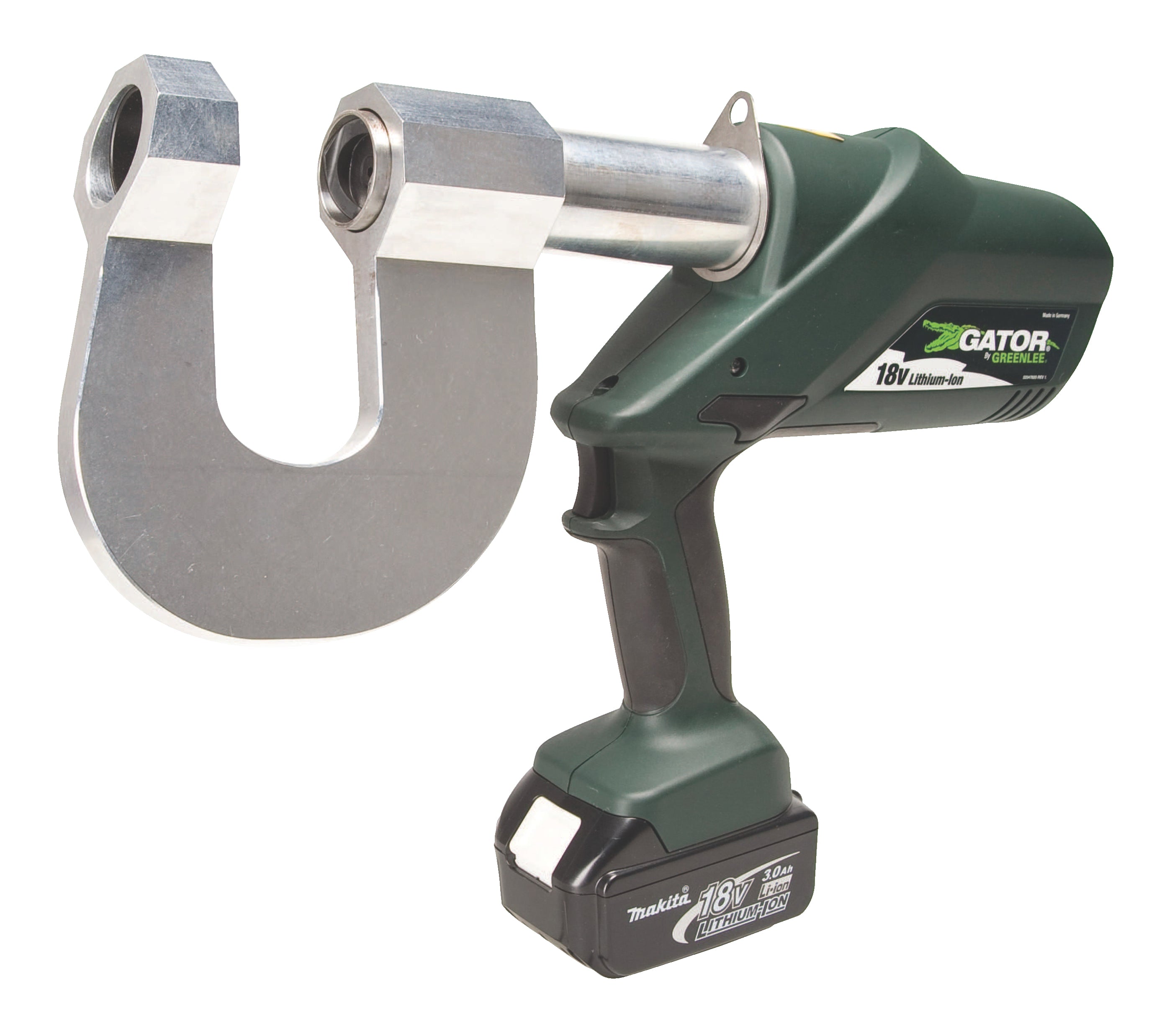 Perforadora de pernos hidráulica a Batería de cargador 120 V Greenlee - Sacabocados