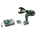 Engarzadora tipo pistola de 6 toneladas de perfil D3 con batería de 2,0 Ah con cargador d... Greenlee - Terminación de Cables