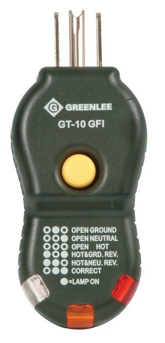 Probador, circuito gfi Greenlee - Prueba y Medición