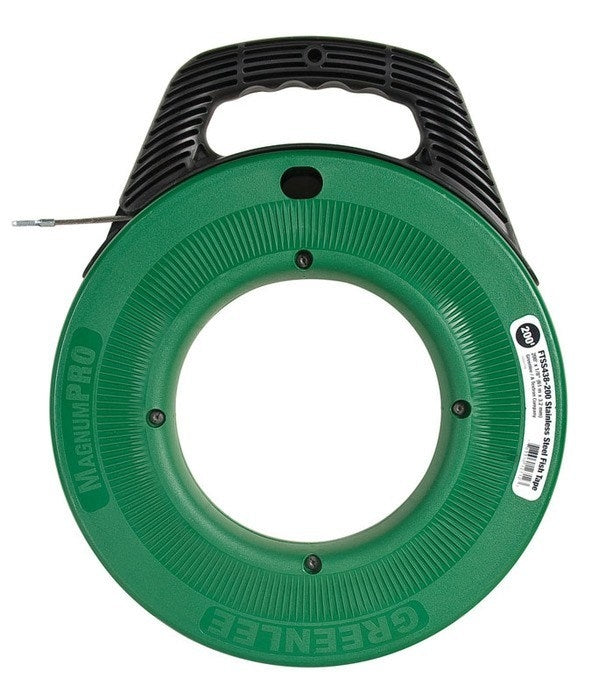 Cinta pasacable de acero inoxidable de 200' Greenlee - Pasacables y Traccionadores