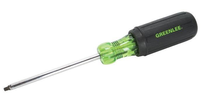 Destornillador de punta cuadrada n.º 1 x 4 pulg. Greenlee - Herramientas Manuales