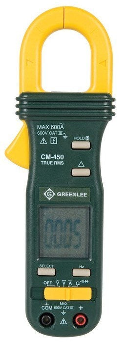 Pinza amperimétrica RMS verdadero CA Greenlee - Prueba y Medición