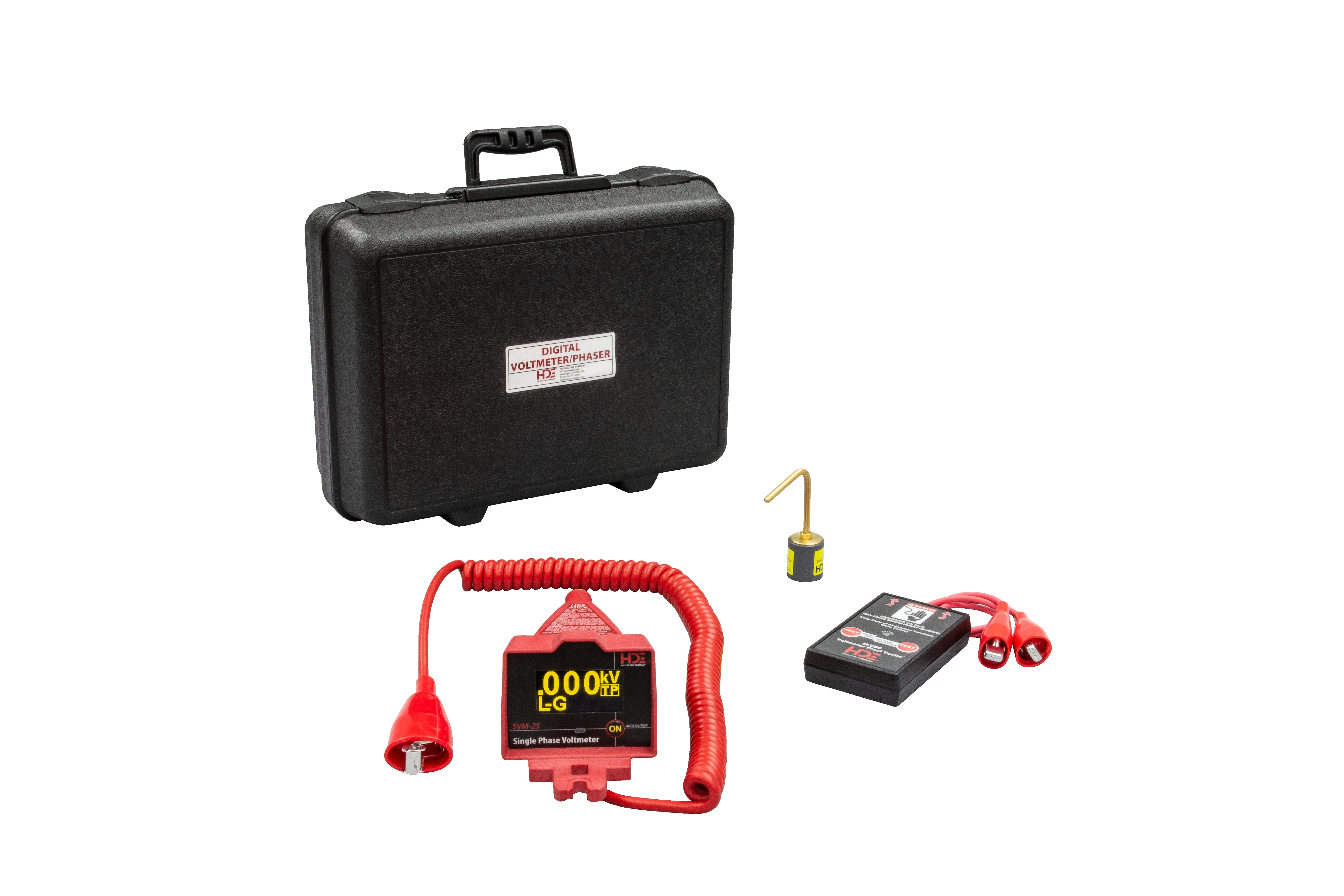 Voltímetro de barra individual 5 V - 25 kV de kit OH 2 Greenlee - Prueba y Medición