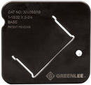 Conjunto de troqueles de acero Raceway Legrand serie 3000 (base) Greenlee - Herramientas Manuales