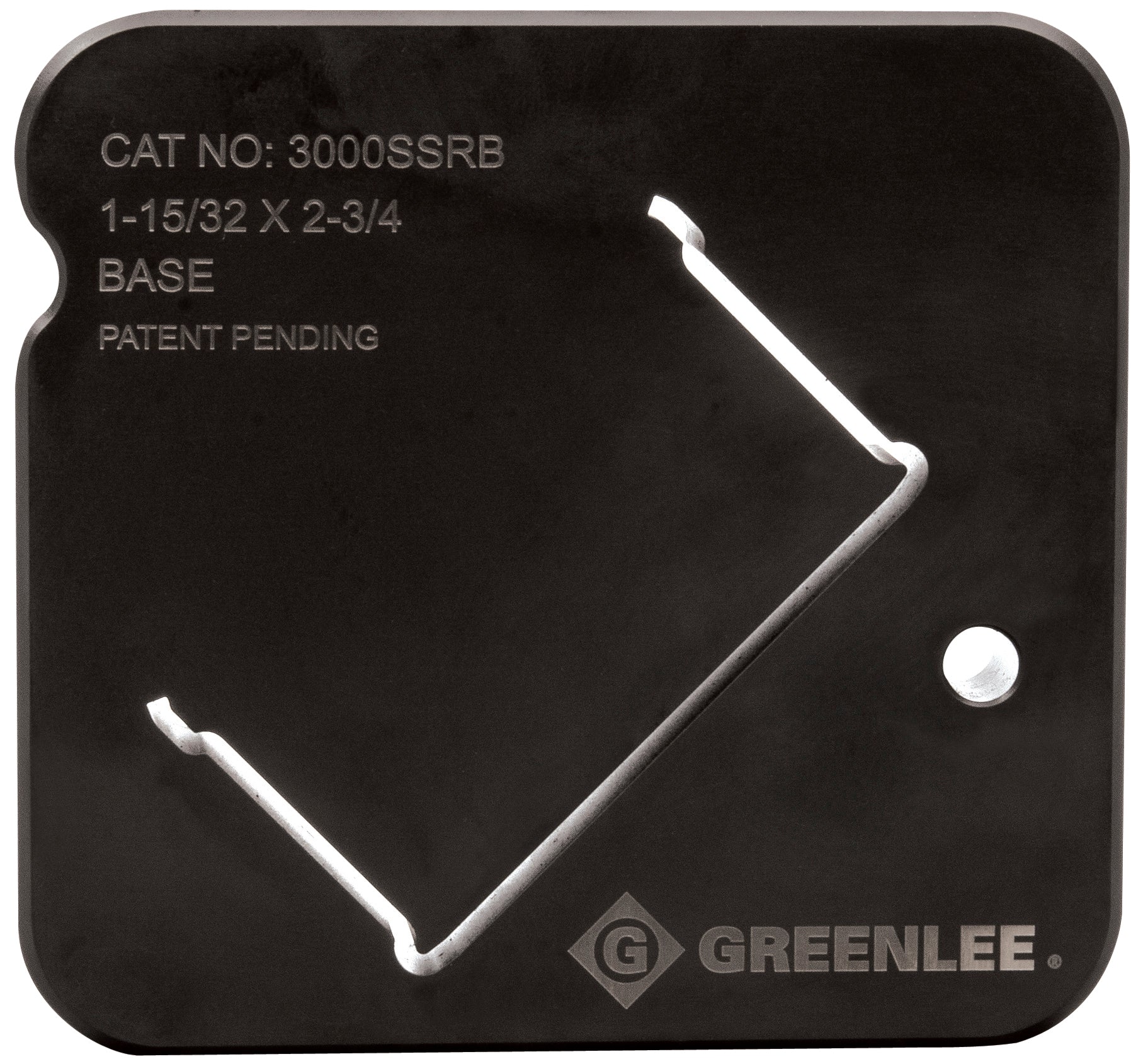 Conjunto de troqueles de acero Raceway Legrand serie 3000 (base) Greenlee - Herramientas Manuales