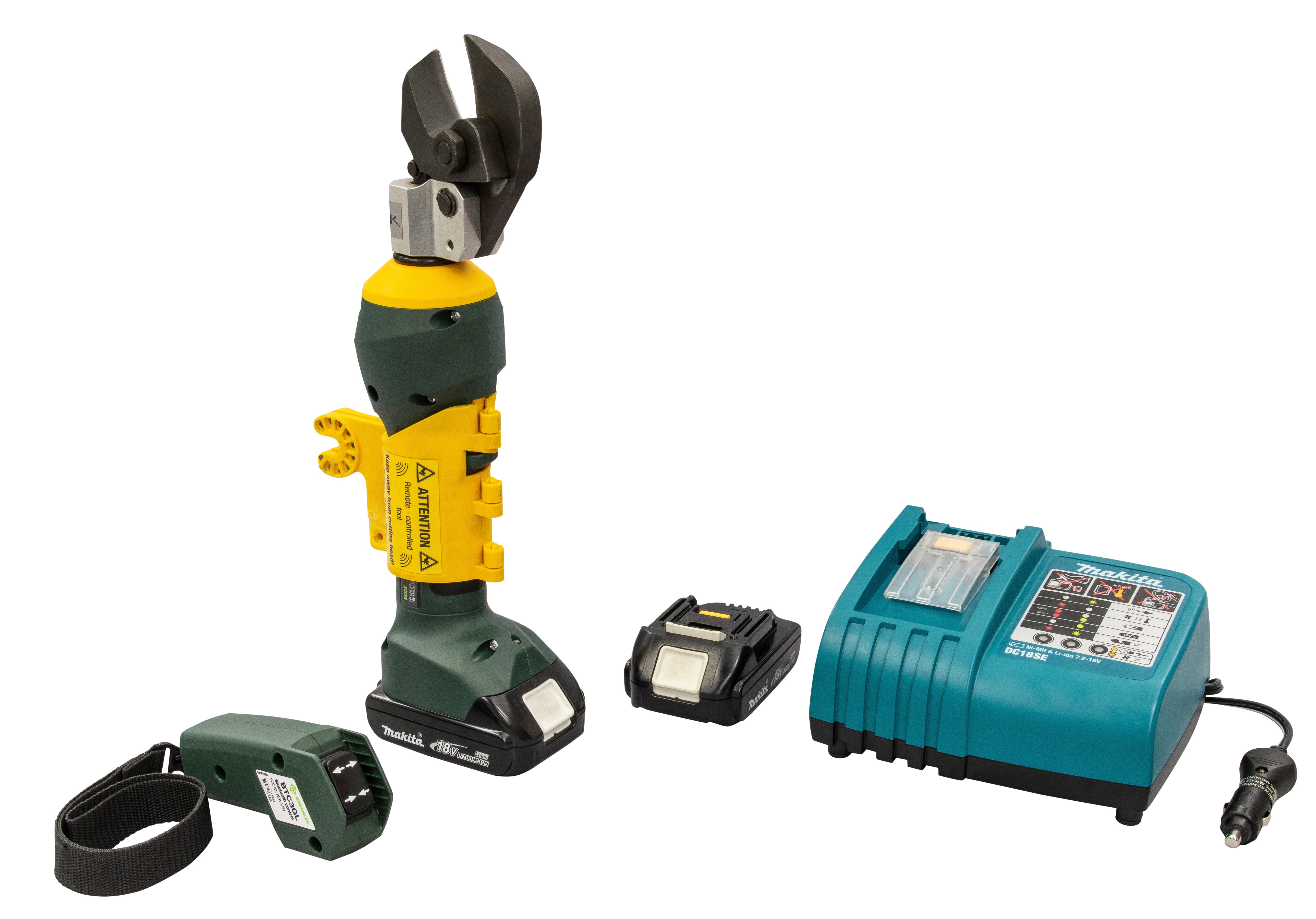 Cortador de cables remoto Gator de 20 mm con cargador de 12 V Greenlee - Terminación de Cables