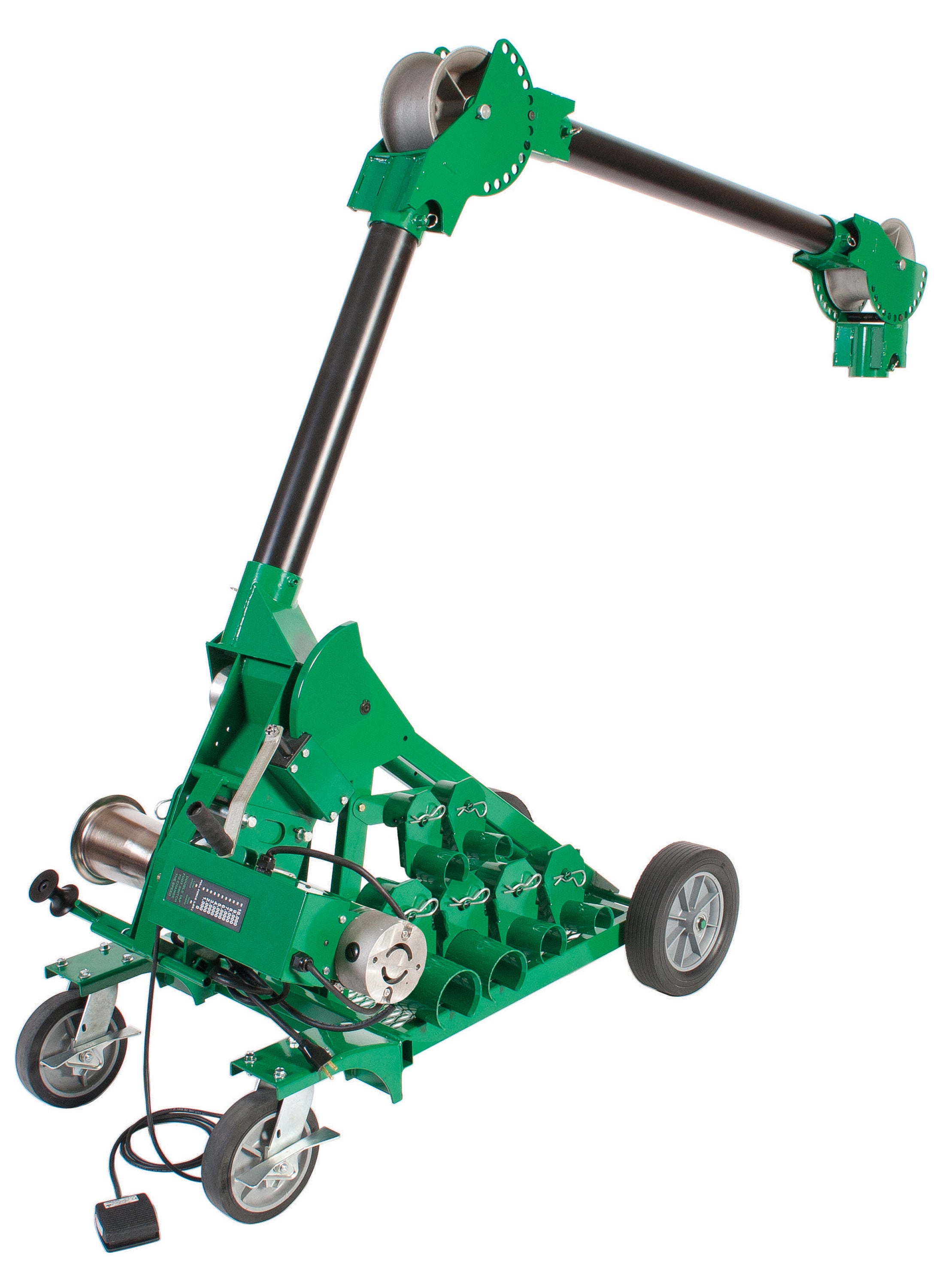Paquete de traccionador UT10 con Mobile Versi Boom y todos los adaptadores Greenlee - Pasacables y Traccionadores