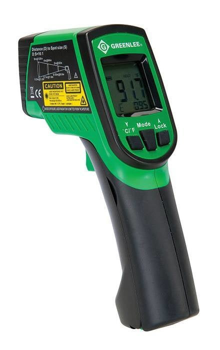 Termómetro infrarrojo láser doble Greenlee - Prueba y Medición
