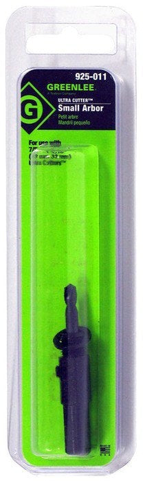 Eje pequeño con broca piloto para tamaños de cortador de 7/8 pulg. a 1-7/32 pulg. Greenlee - Sacabocados