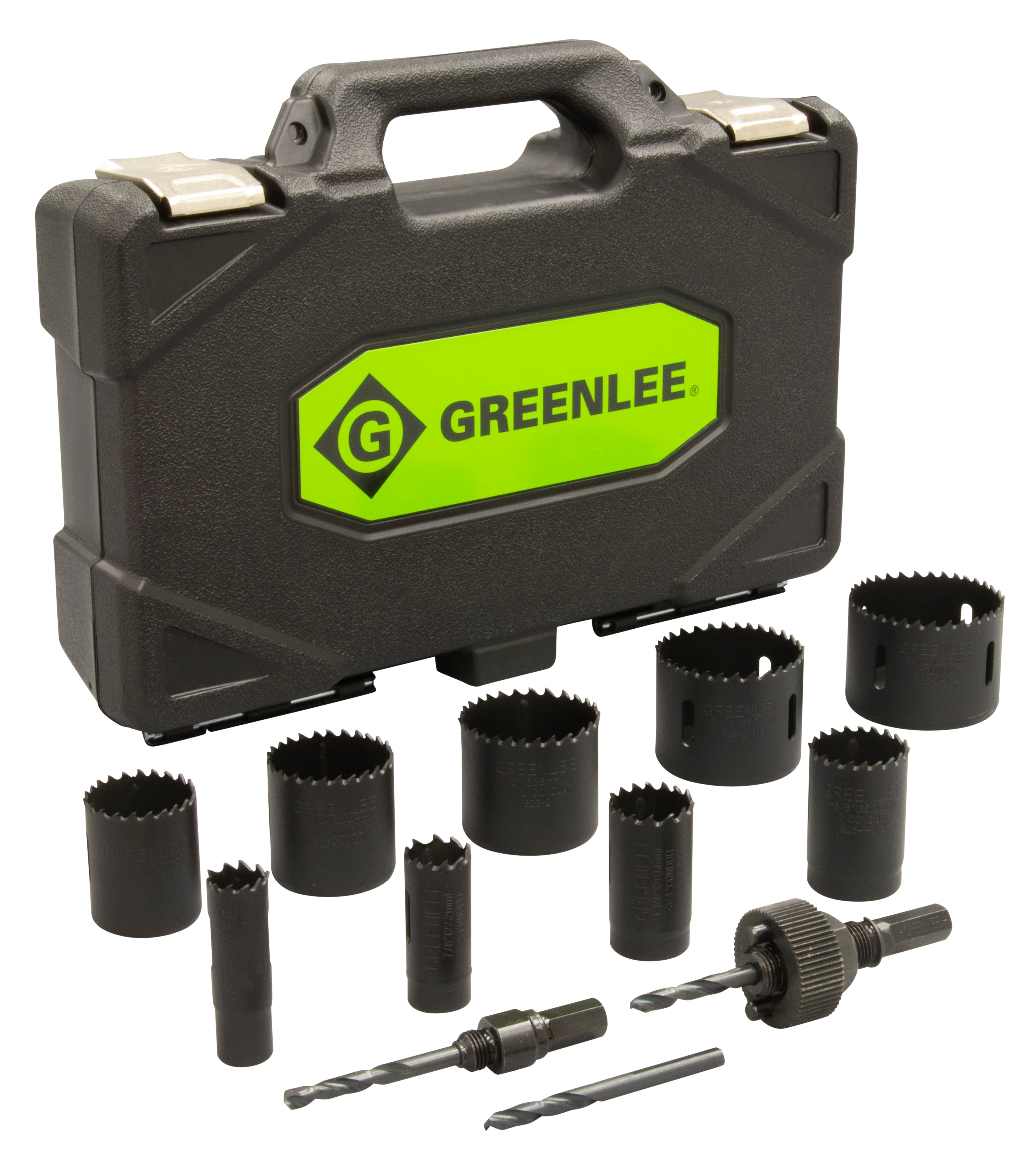 Kit de sierra de perforación para electricistas/plomeros Greenlee - Sacabocados