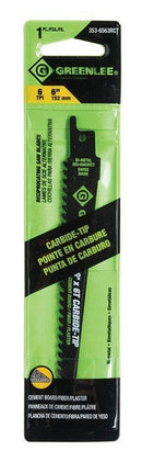 Cuchilla para sierra alternativa de 6 pulg. x 3/4 pulg. x 6 T Greenlee - Sacabocados