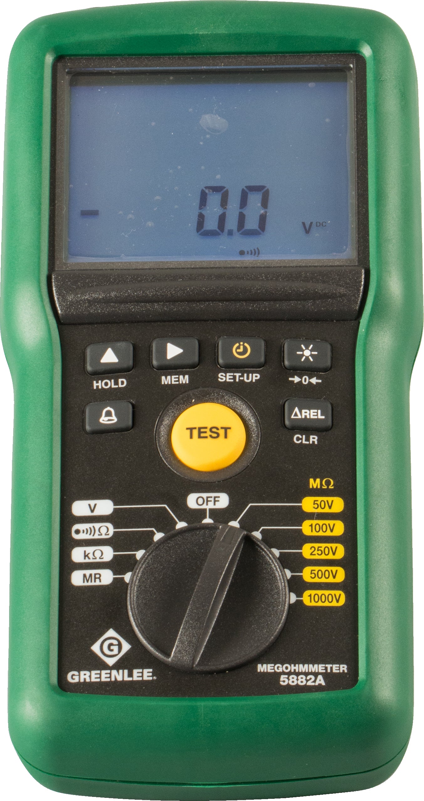 Verificador de aislamiento/megóhmetro de 1 kilovoltio Greenlee - Prueba y Medición