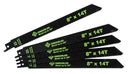Cuchillas de sierra alternativa de 8 pulg. x 14 T Greenlee - Sacabocados