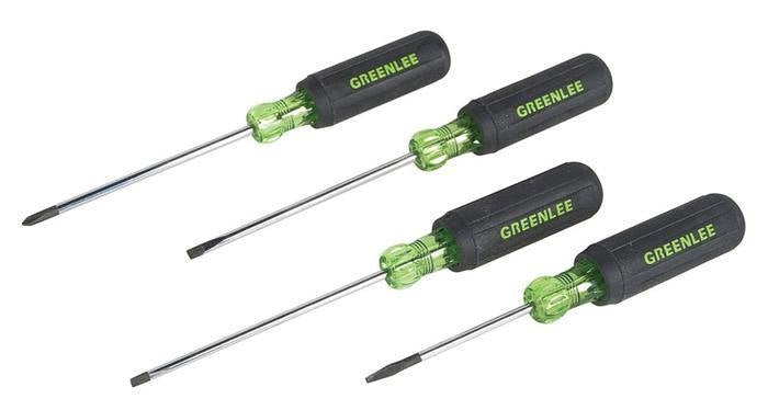 Juego de mini destornilladores de 4 piezas (vástago redondo) Greenlee - Herramientas Manuales