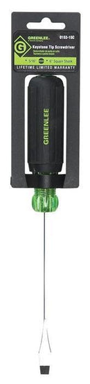 Destornillador de punta plana con vástago cuadrado de 5/16 pulg. x 6 pulg. Greenlee - Herramientas Manuales