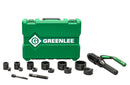 Kit de sacabocados hidráulico de 8 toneladas Quick Draw con Slug-Buster de 1/2 pulg. a 2 pulg. Greenlee - Sacabocados