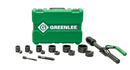 Kit de sacabocados hidráulico de 8 toneladas Quick Draw Flex con Slug-Buster de 1/2 pulg. a 2 pulg. Greenlee - Sacabocados