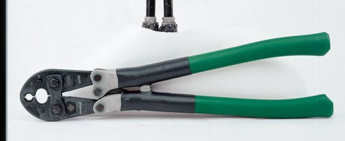 Herramienta de engarzado con ranuras troqueladas D y o Greenlee - Terminación de Cables