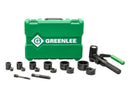 Kit de sacabocados hidráulico de 8 toneladas Quick Draw 90 con Slug-Buster de 1/2 pulg. a 2 pulg. Greenlee - Sacabocados