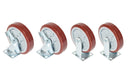 Kit de ruedas de 8 pulg. (2 giratorias con bloqueo, 2 rígidas) Greenlee - Herramientas Manuales