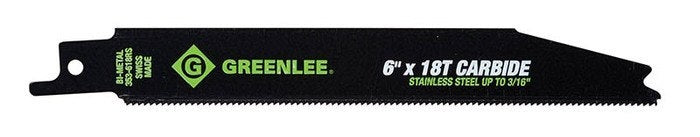 Cuchilla para sierra alternativa de 3/4 pulg. x 0.39 pulg. x 18 T Greenlee - Sacabocados