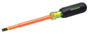 Destornillador aislado de punta recta de 5/16 pulg. x 6 pulg. Greenlee - Herramientas Manuales